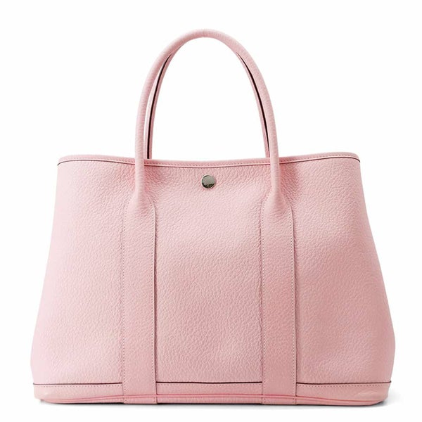 エルメス トートバッグ ガーデンパーティPM ローズサクラ/シルバー金具 カントリー T刻印