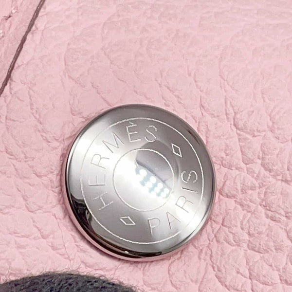 エルメス トートバッグ ガーデンパーティPM ローズサクラ/シルバー金具 カントリー T刻印