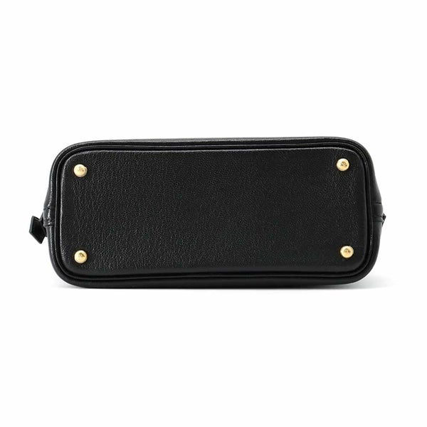 エルメス ボリード1923 ミニ ブラック/ゴールド金具 シェブルミゾル A刻印 2wayショルダー 黒