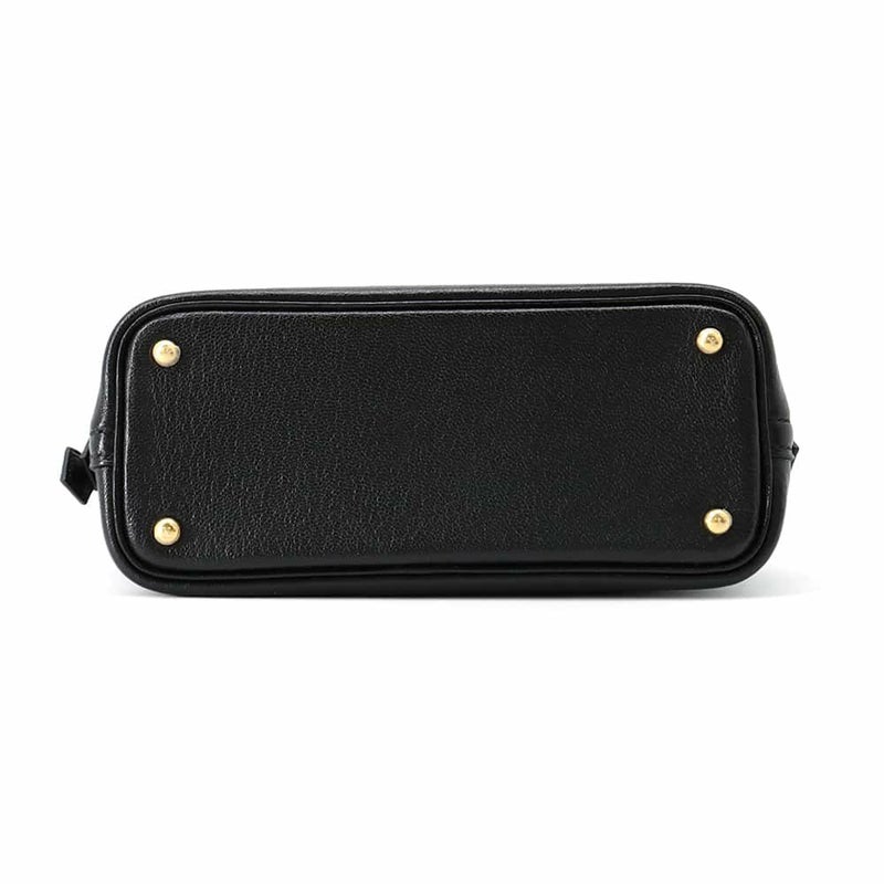 エルメス ボリード1923 ミニ ブラック/ゴールド金具 シェブルミゾル A刻印 2wayショルダー 黒