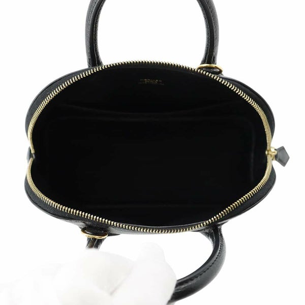 エルメス ボリード1923 ミニ ブラック/ゴールド金具 シェブルミゾル A刻印 2wayショルダー 黒