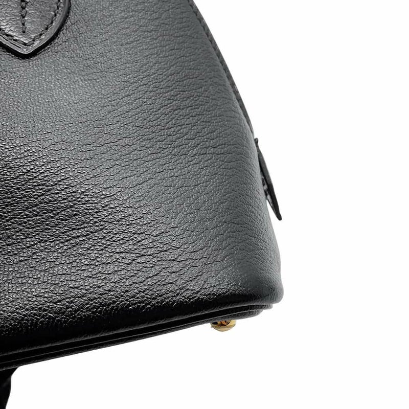 エルメス ボリード1923 ミニ ブラック/ゴールド金具 シェブルミゾル A刻印 2wayショルダー 黒