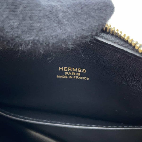 エルメス ボリード1923 ミニ ブラック/ゴールド金具 シェブルミゾル A刻印 2wayショルダー 黒