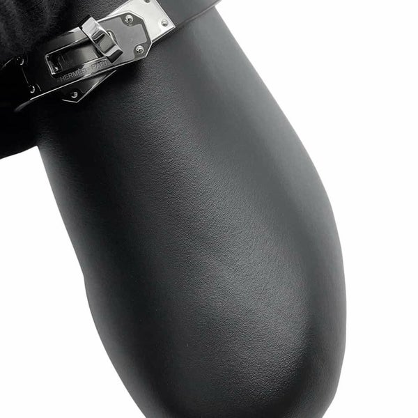 エルメス ミュール カルロッタ ケリー カーフレザー レディースサイズ38 HERMES 靴 黒