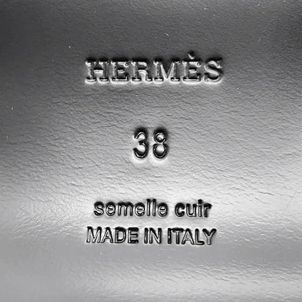 エルメス ミュール カルロッタ ケリー カーフレザー レディースサイズ38 HERMES 靴 黒