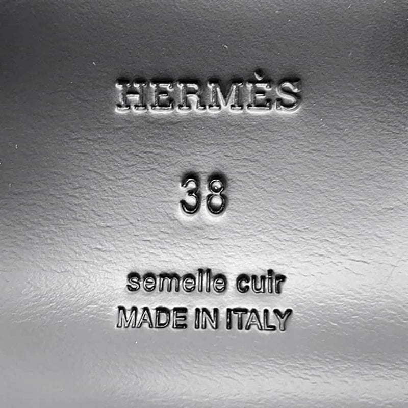 エルメス ミュール カルロッタ ケリー カーフレザー レディースサイズ38 HERMES 靴 黒