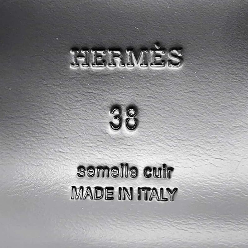 エルメス ミュール カルロッタ ケリー カーフレザー レディースサイズ38 HERMES 靴 黒