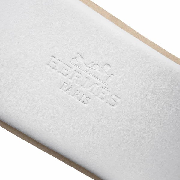 エルメス サンダル エズ 30 Eze レザー レディースサイズ34 HERMES 靴 白