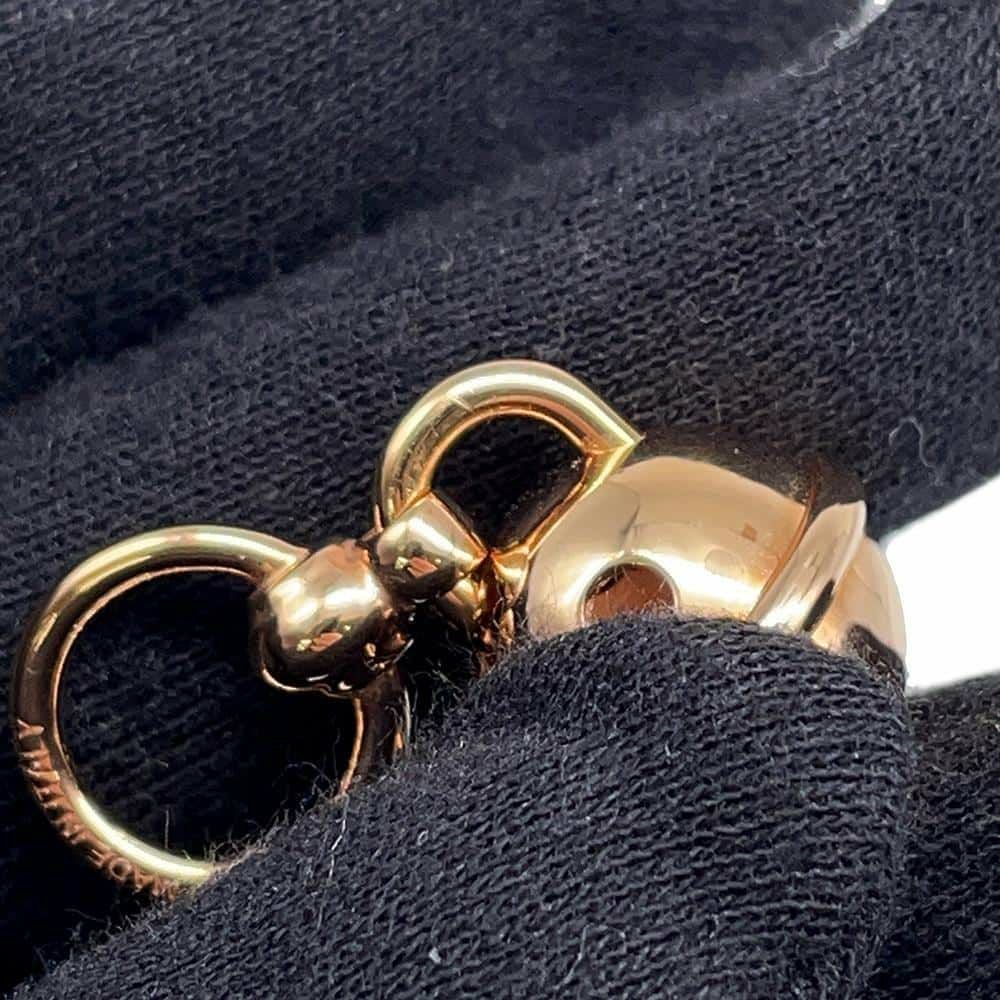 エルメス スカーフリング ツイリーリング ベル ピンクゴールド金具