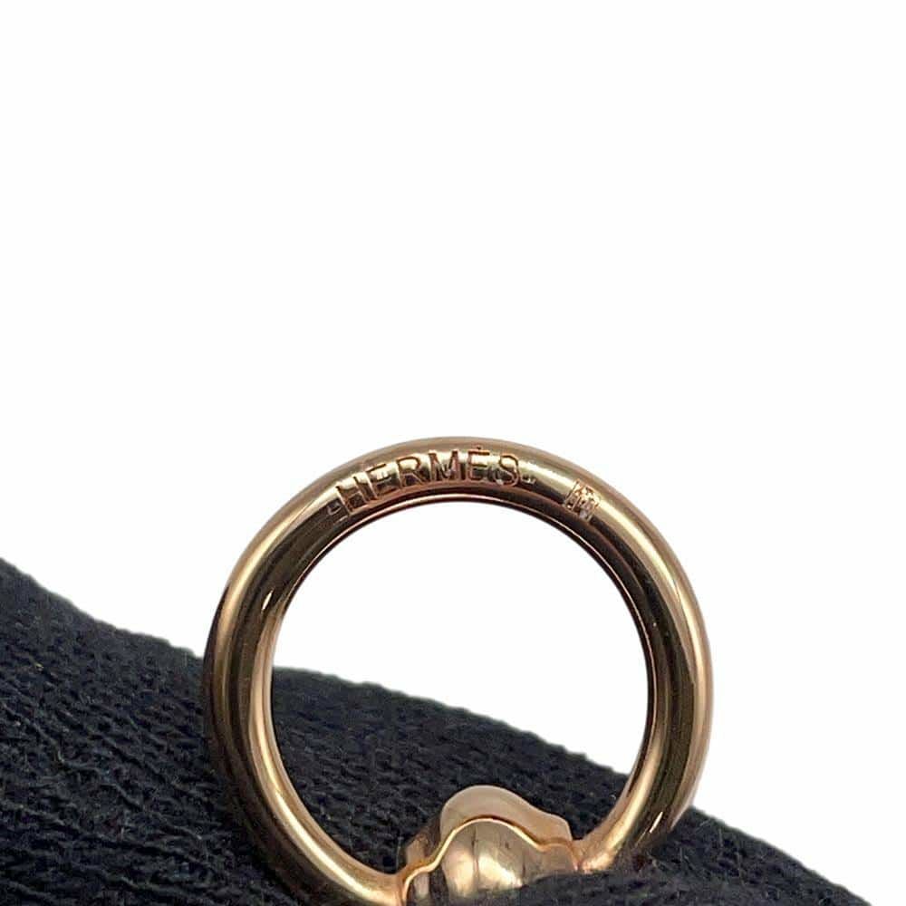 エルメス スカーフリング ツイリーリング ベル ピンクゴールド金具