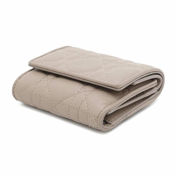 クリスチャン・ディオール 三つ折り財布 レディディオール ロータスウォレット カナージュ S0181ONMJ