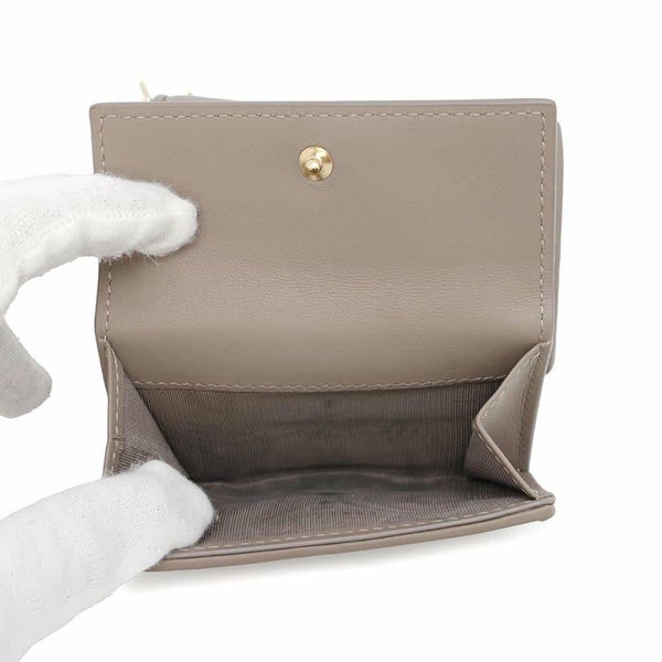 クリスチャン・ディオール 三つ折り財布 レディディオール ロータスウォレット カナージュ S0181ONMJ