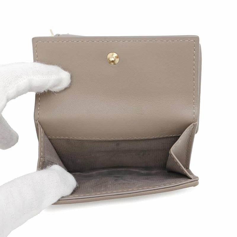 クリスチャン・ディオール 三つ折り財布 レディディオール ロータスウォレット カナージュ S0181ONMJ