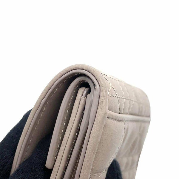 クリスチャン・ディオール 三つ折り財布 レディディオール ロータスウォレット カナージュ S0181ONMJ