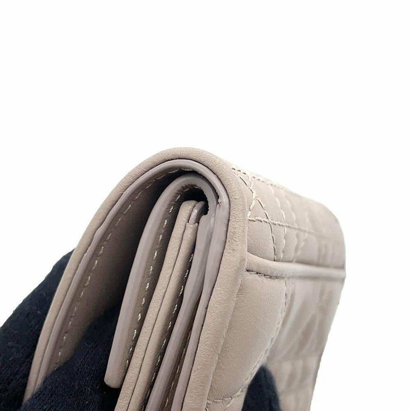 クリスチャン・ディオール 三つ折り財布 レディディオール ロータスウォレット カナージュ S0181ONMJ