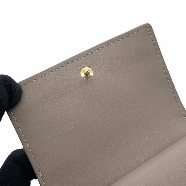 クリスチャン・ディオール 三つ折り財布 レディディオール ロータスウォレット カナージュ S0181ONMJ