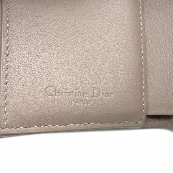 クリスチャン・ディオール 三つ折り財布 レディディオール ロータスウォレット カナージュ S0181ONMJ