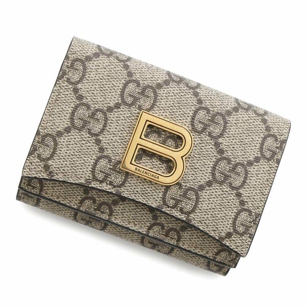 グッチ 三つ折り財布 ザ・ハッカー プロジェクト コンパクトウォレット バレンシアガ コラボ 681700 GUCCI BALENCIAGA