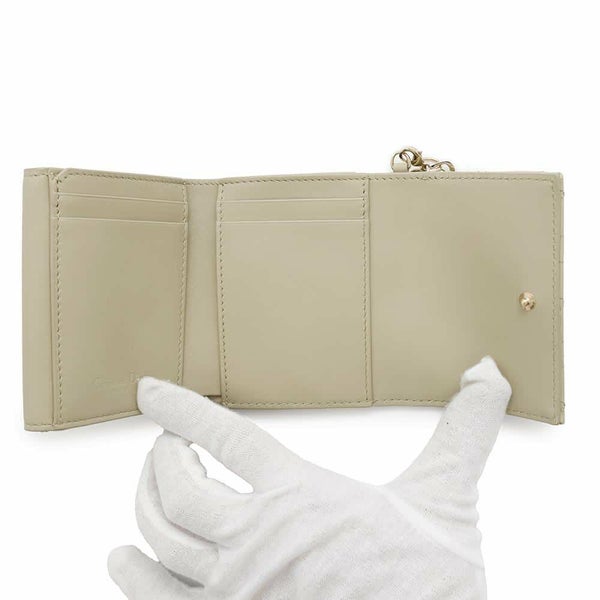 クリスチャン・ディオール 三つ折り財布 レディディオール ロータスウォレット カナージュ S0181OVRB 財布