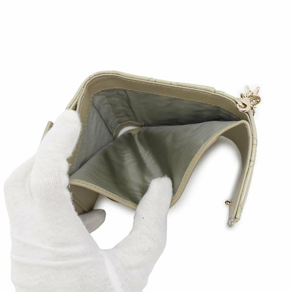 クリスチャン・ディオール 三つ折り財布 レディディオール ロータスウォレット カナージュ S0181OVRB 財布