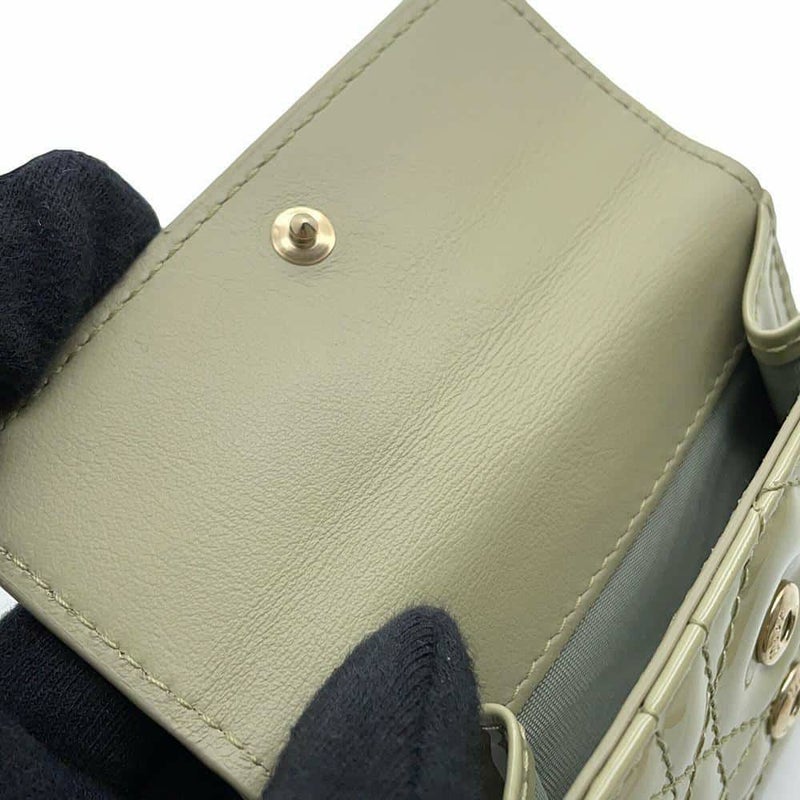 クリスチャン・ディオール 三つ折り財布 レディディオール ロータスウォレット カナージュ S0181OVRB 財布