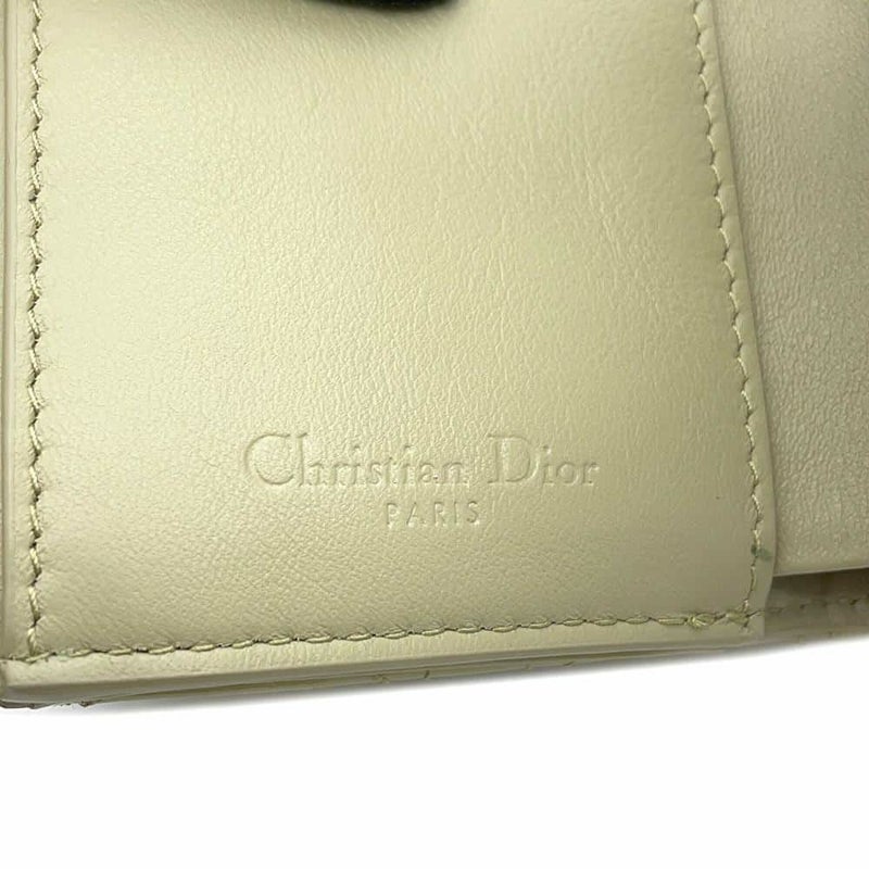 クリスチャン・ディオール 三つ折り財布 レディディオール ロータスウォレット カナージュ S0181OVRB 財布