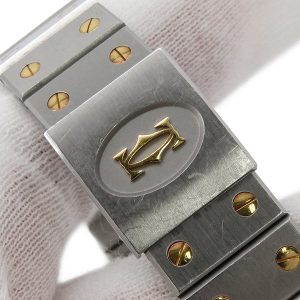 カルティエ サントスオクタゴン LM W2001583/187902 Cartier 腕時計 アイボリー文字盤 ヴィンテージ
