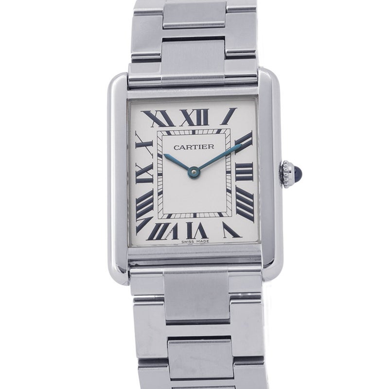 カルティエ タンク ソロ ウォッチ LM W5200014 Cartier 腕時計 ウォッチ シルバー文字盤 クォーツ