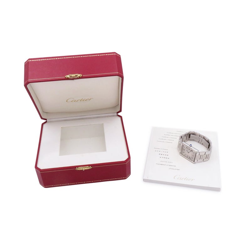 カルティエ タンク ソロ ウォッチ LM W5200014 Cartier 腕時計 ウォッチ シルバー文字盤 クォーツ