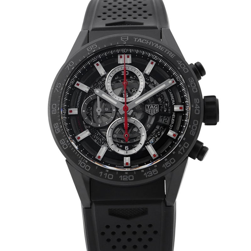 タグホイヤー カレラ ホイヤー01 クロノグラフ CAR2090.FT6088 TAG Heuer 腕時計 黒文字盤黒文字盤