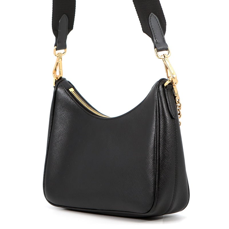 プラダ ショルダーバッグ Re-Edition 2005 サフィアーノレザー 1BH204 PRADA 2wayバッグ 黒