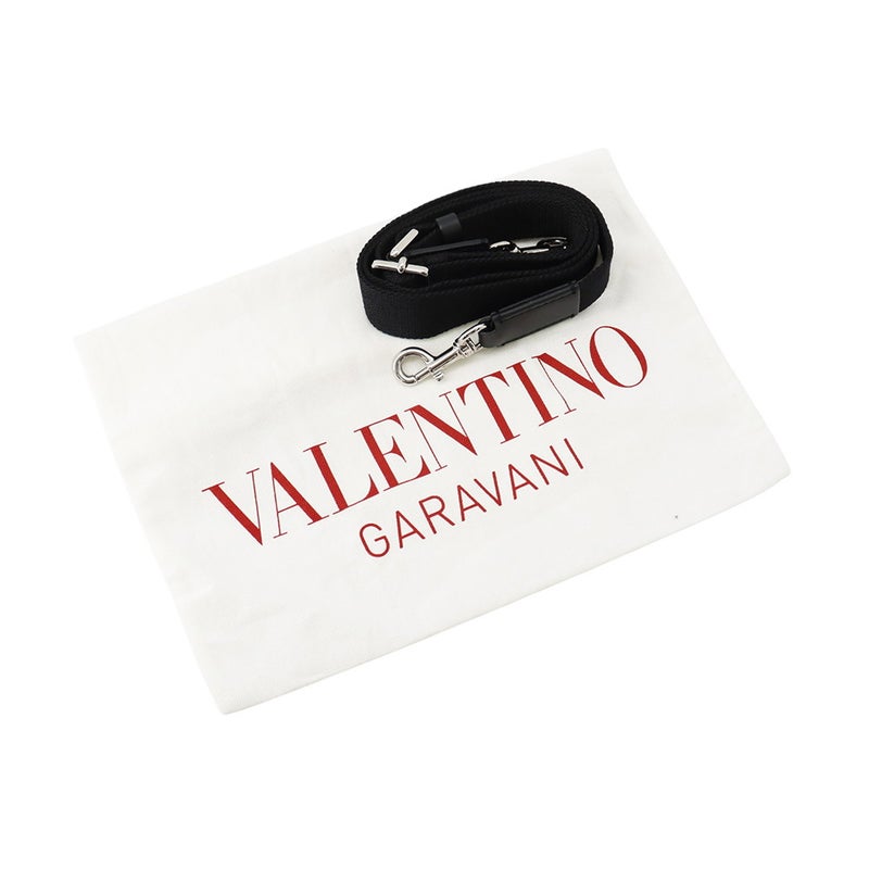 ヴァレンティノ・ガラヴァーニ ショルダーバッグ VLTNロゴ VALENTINO 2wayボディバッグ 黒