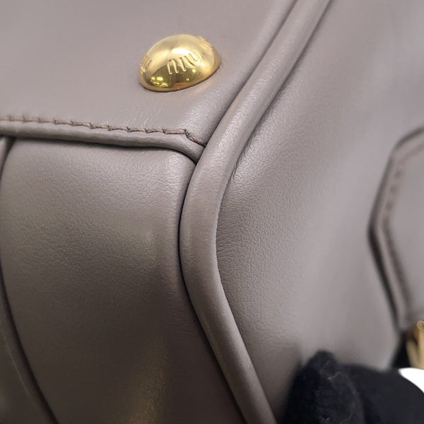 ミュウミュウ ハンドバッグ アルカディ レギュラー レザー 5BB142 Miu Miu ２wayショルダー