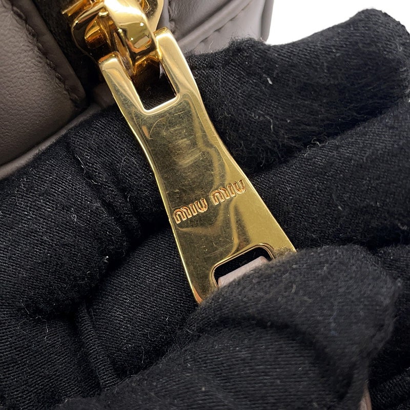 ミュウミュウ ハンドバッグ アルカディ レギュラー レザー 5BB142 Miu Miu ２wayショルダー