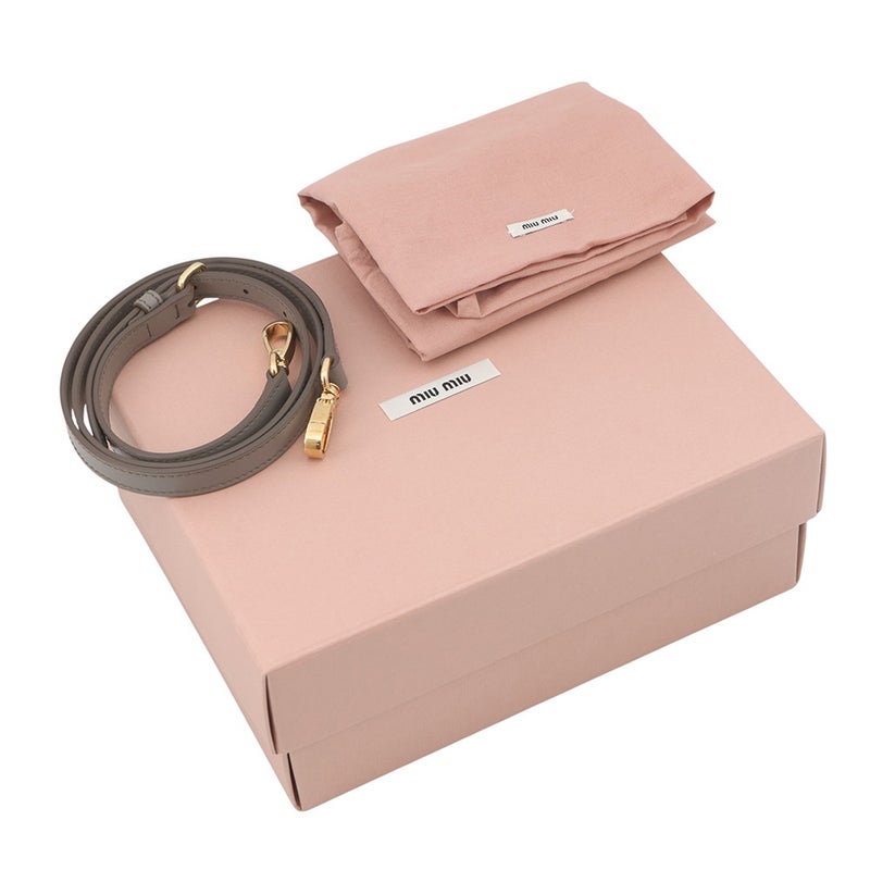 ミュウミュウ ハンドバッグ アルカディ レギュラー レザー 5BB142 Miu Miu ２wayショルダー