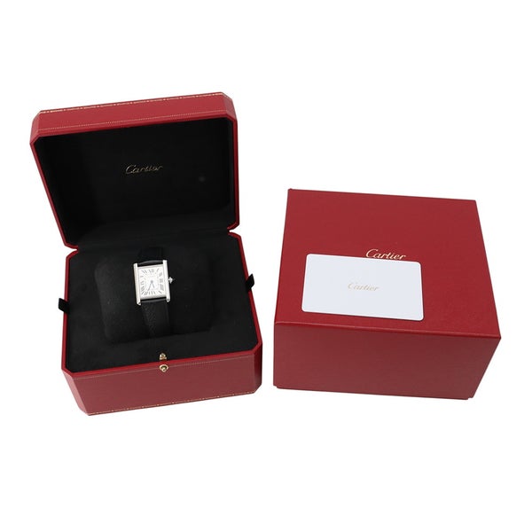 カルティエ タンク マスト LM WSTA0041 Cartier 腕時計 クォーツ シルバー文字盤