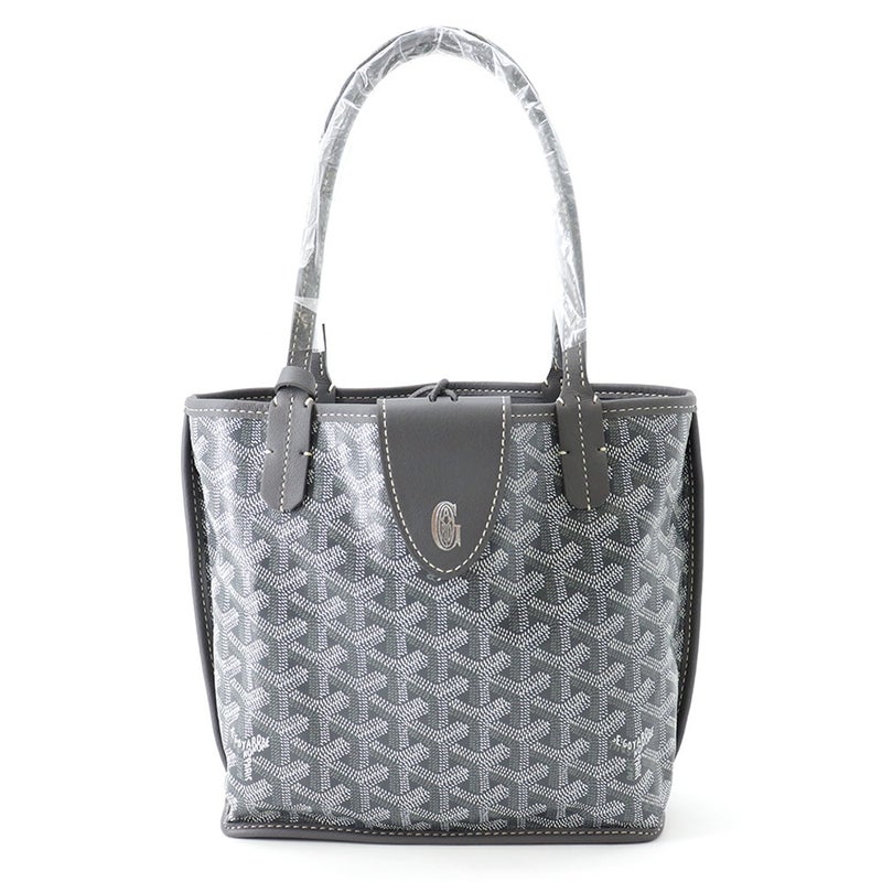 ゴヤール トートバッグ アンジュ ミニ リバーシブル PVC ANJOUSMINCG12TY12P GOYARD ポーチ・クリップ付き 黒
