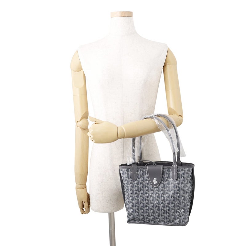ゴヤール トートバッグ アンジュ ミニ リバーシブル PVC ANJOUSMINCG12TY12P GOYARD ポーチ・クリップ付き 黒