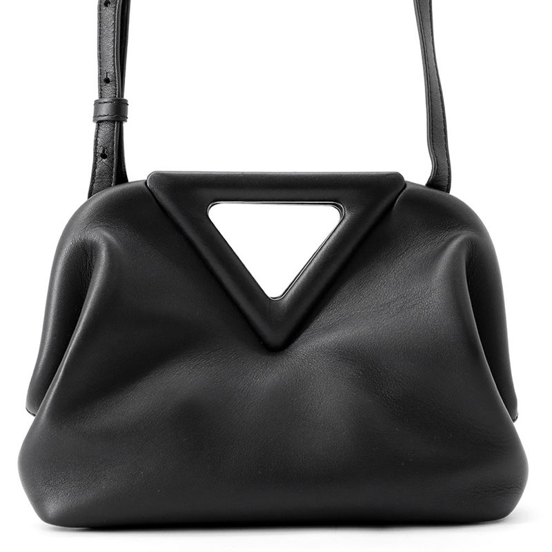 ボッテガヴェネタ ショルダーバッグ ポイント スモール レザー 658476 BOTTEGA VENETA 黒