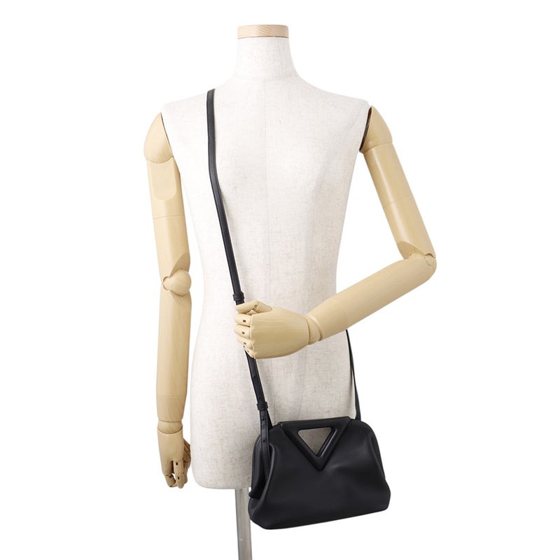 ボッテガヴェネタ ショルダーバッグ ポイント スモール レザー 658476 BOTTEGA VENETA 黒