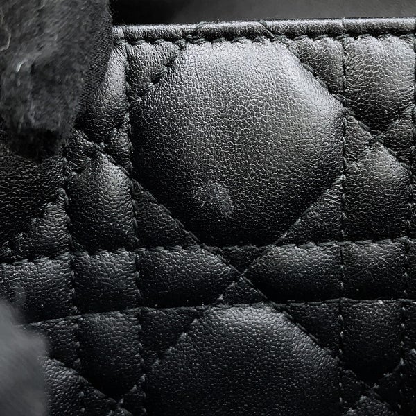 ディオール チェーンショルダーバッグ カナージュ My Dior デイリーチェーンポーチ ラムスキン S0937ONMJ 黒