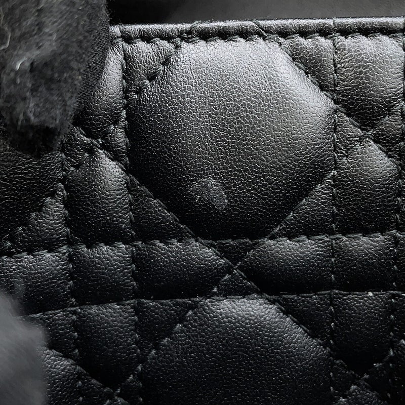 ディオール チェーンショルダーバッグ カナージュ My Dior デイリーチェーンポーチ ラムスキン S0937ONMJ 黒