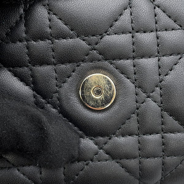 ディオール チェーンショルダーバッグ カナージュ My Dior デイリーチェーンポーチ ラムスキン S0937ONMJ 黒