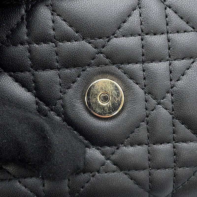 ディオール チェーンショルダーバッグ カナージュ My Dior デイリーチェーンポーチ ラムスキン S0937ONMJ 黒