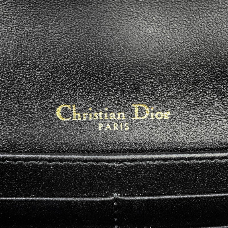 ディオール チェーンショルダーバッグ カナージュ My Dior デイリーチェーンポーチ ラムスキン S0937ONMJ 黒