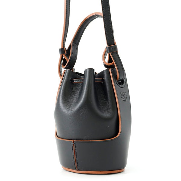 ロエベ ショルダーバッグ バルーン ナノバッグ レザー A710R85X01 LOEWE 黒