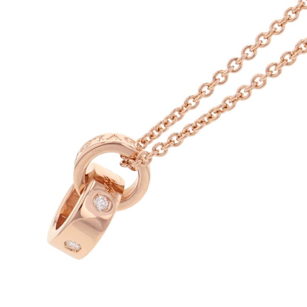 ブルガリ ネックレス ブルガリ・ブルガリ ダイヤモンド 5P 計約0.14ct K18PGピンクゴールド BVLGARI ペンダント