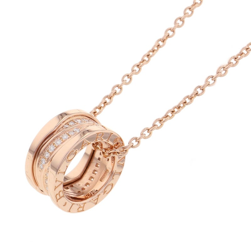 ブルガリ ネックレス ビーゼロワン B-zero1 レジェンド ダイヤモンド K18PGピンクゴールド BVLGARI ペンダント