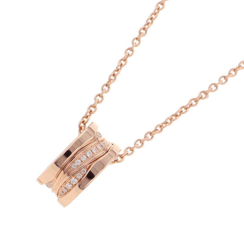 ブルガリ ネックレス ビーゼロワン B-zero1 レジェンド ダイヤモンド K18PGピンクゴールド BVLGARI ペンダント