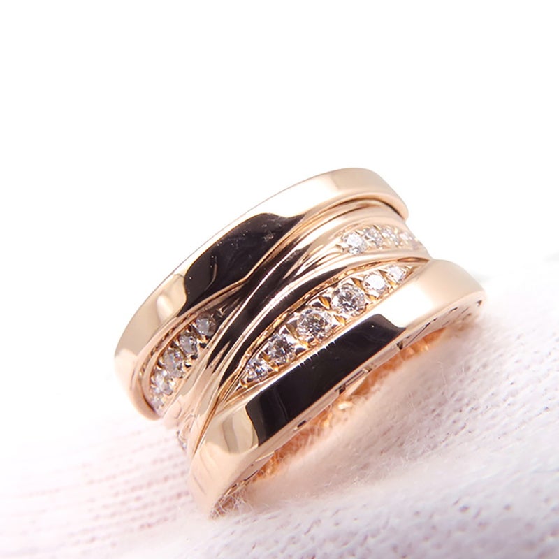 ブルガリ ネックレス ビーゼロワン B-zero1 レジェンド ダイヤモンド K18PGピンクゴールド BVLGARI ペンダント
